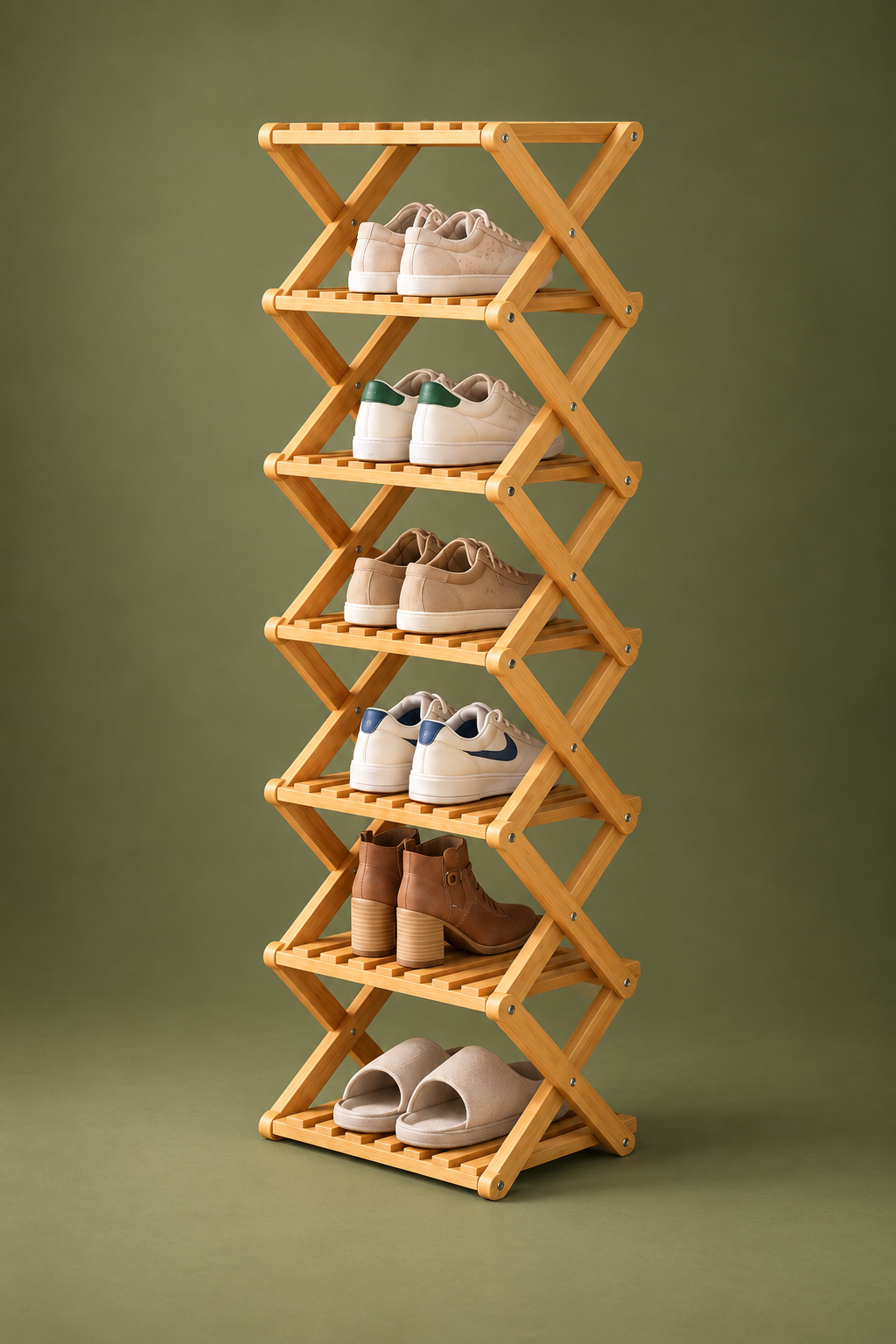 Foldable Bamboo Corner Organizer: Instant Clutter-Free Space in Seconds