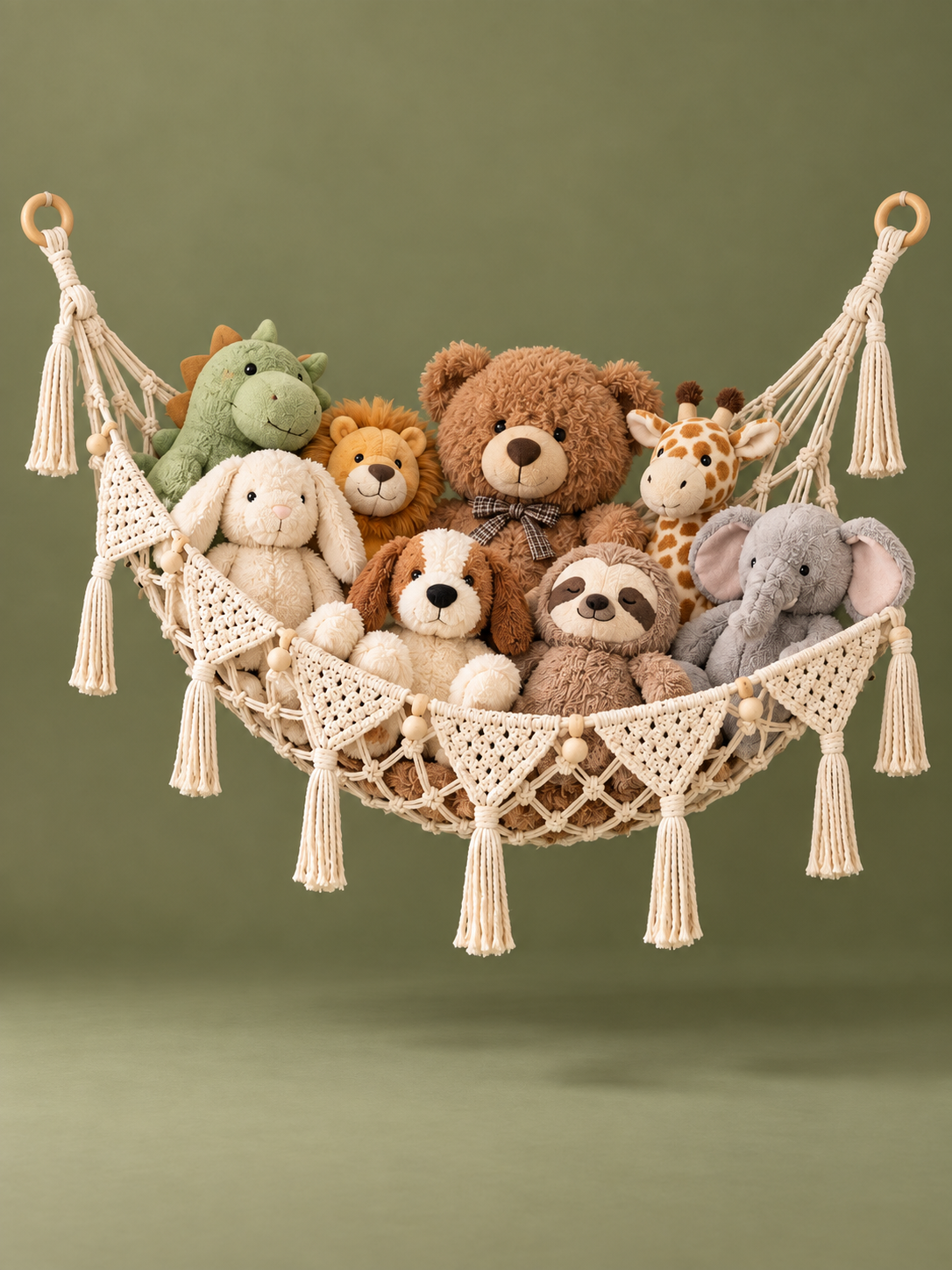 Boho Stuffed Animal Hammock – Cute Corner Storage