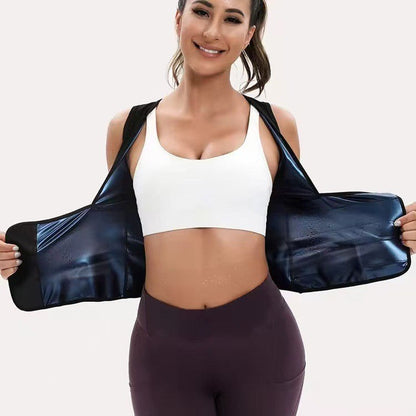 Women's Zip‑Up Compression Shapewear Vest - Athletic Active Tops with Built✨
