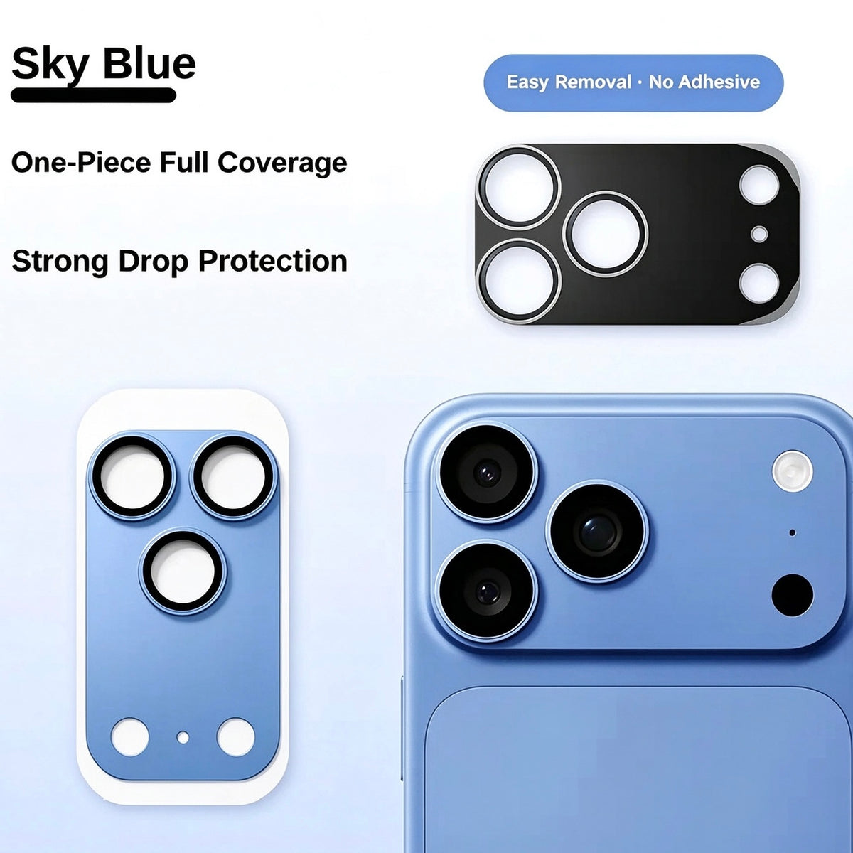 🛡️ Ultra-Slim Metal Lens Protector for iPhone 18 Series – One-Piece Seamless Coverage