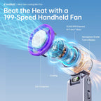 🌀🍃Portable fan Handheld High Speed Fan 199 Adjustable