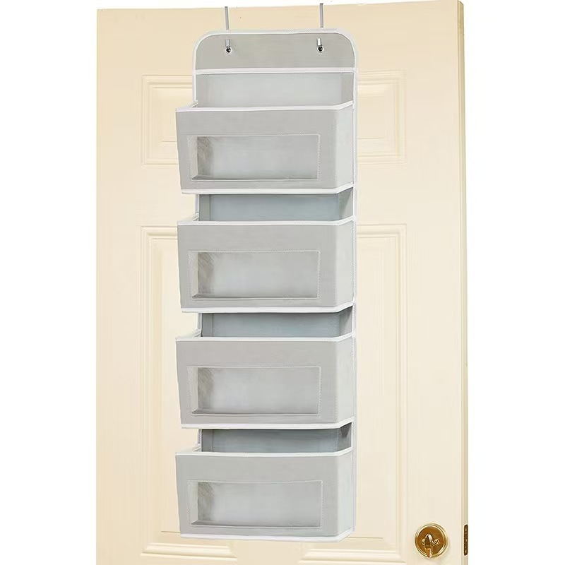 Large capacity hanging storage bag behind the door