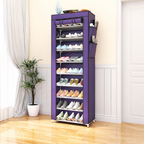 10-Tier Multifunctional Shoe Organizer with Side Storage