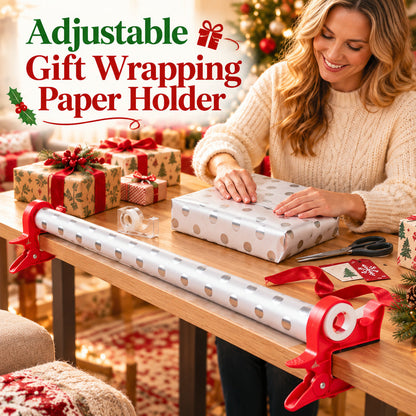 🎁 2-Piece Gift Wrapping Table Clamp Set – Make Gift Wrapping Faster & Easier! 🎄