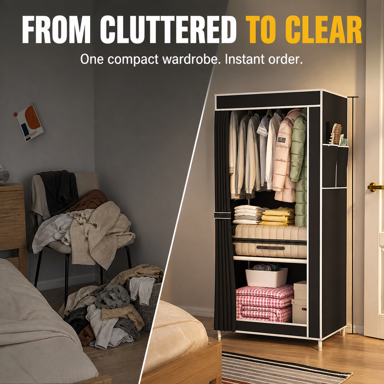 Compact Portable Closet Organizer