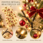 ✨ Flexible LED Branch Lights – Warm White Christmas Wall Decor