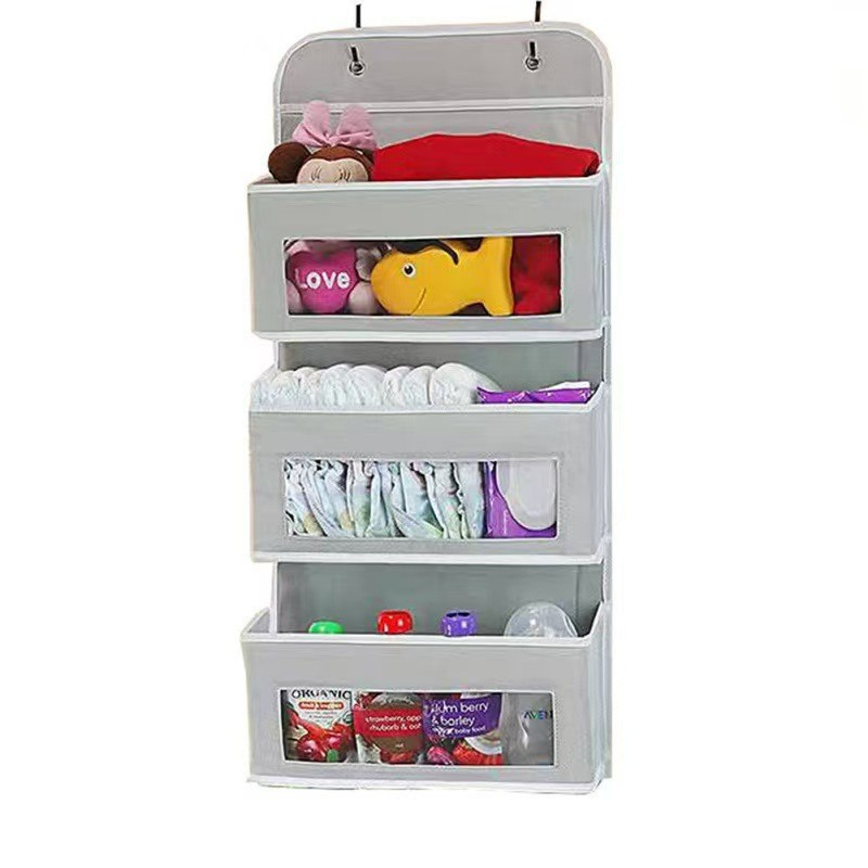 Large capacity hanging storage bag behind the door