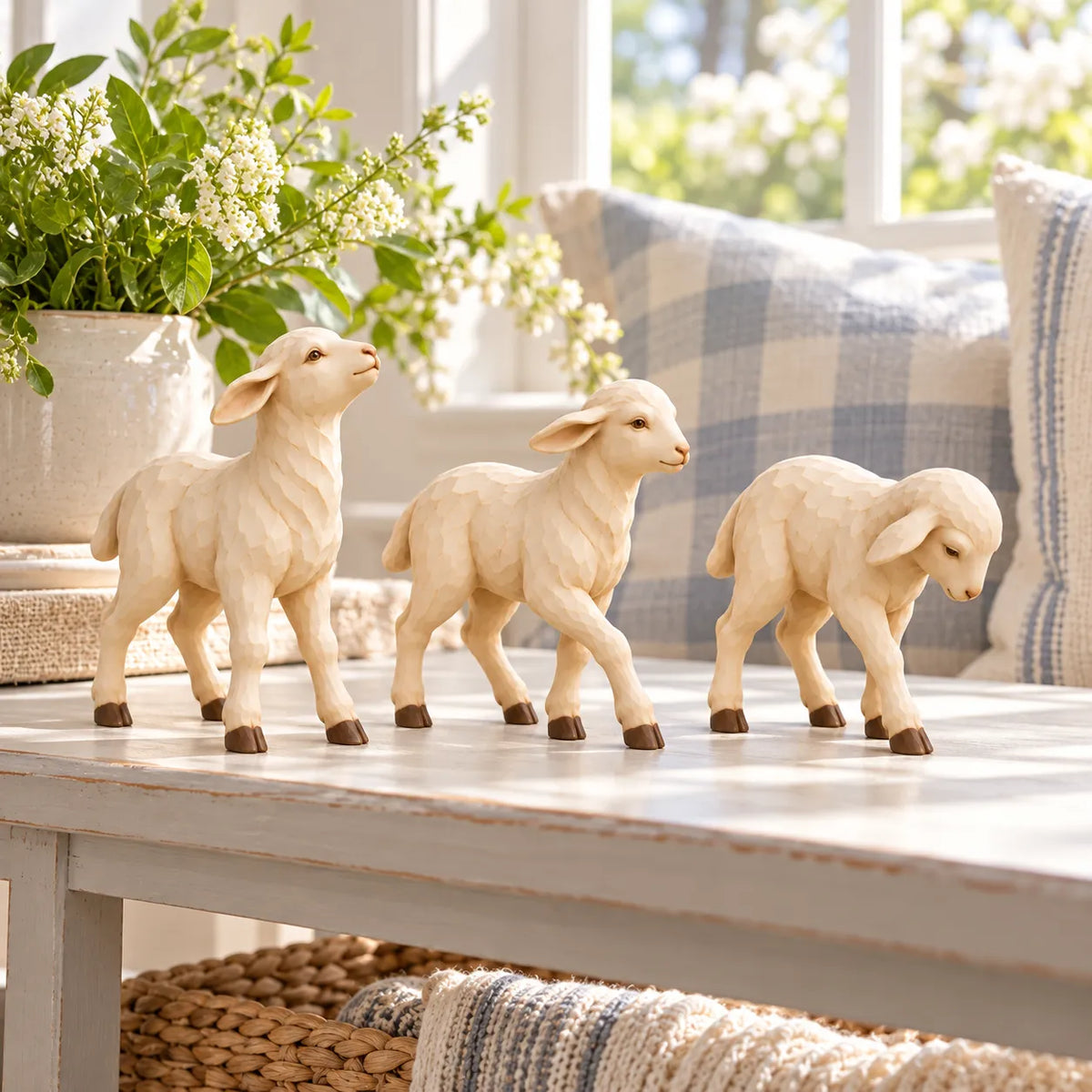 The Good Shepherd & Lambs Sculpture Collection