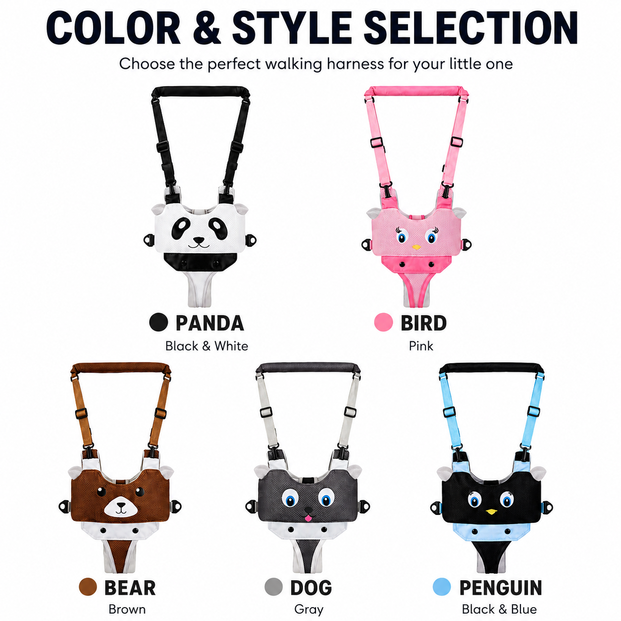 Adjustable Baby Walking Support Harness for 7–24 Months