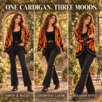 Women's Butterfly Wing Knit Cardigan – Elegant Batwing Sleeve Design