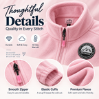 Women's Full-Zip Fleece Jacket with Warm Thermal Lining