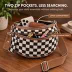 👜Women's Stylish Vintage Plaid Large-Capacity Crossbody Bag👜
