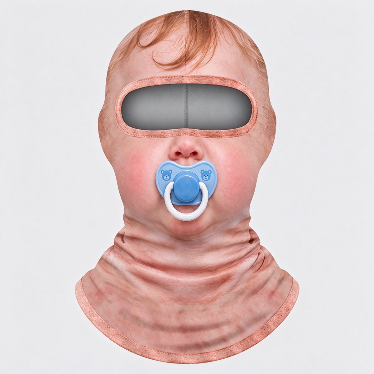 ❄️ Realistic Print Balaclava, Funny Full Face Ski Mask for Halloween & Winter Sports 👺