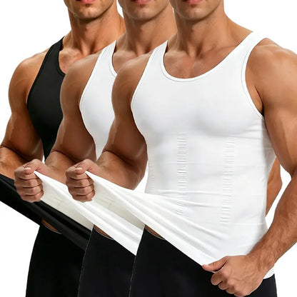 2/3/4Pack Menswear Compression Tank Top,tummy & Abdominal Control Body Shaper Trainer Vest