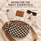 👜Women's Stylish Vintage Plaid Large-Capacity Crossbody Bag👜