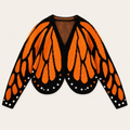 Women's Butterfly Wing Knit Cardigan – Elegant Batwing Sleeve Design