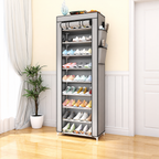 10-Tier Multifunctional Shoe Organizer with Side Storage
