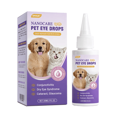👩‍⚕️NanoCare Pet Eye Drops ☑️ FDA Approved | Relieves Conjunctivitis, Dry Eyes, Cataracts, and Keratitis😸 🐶