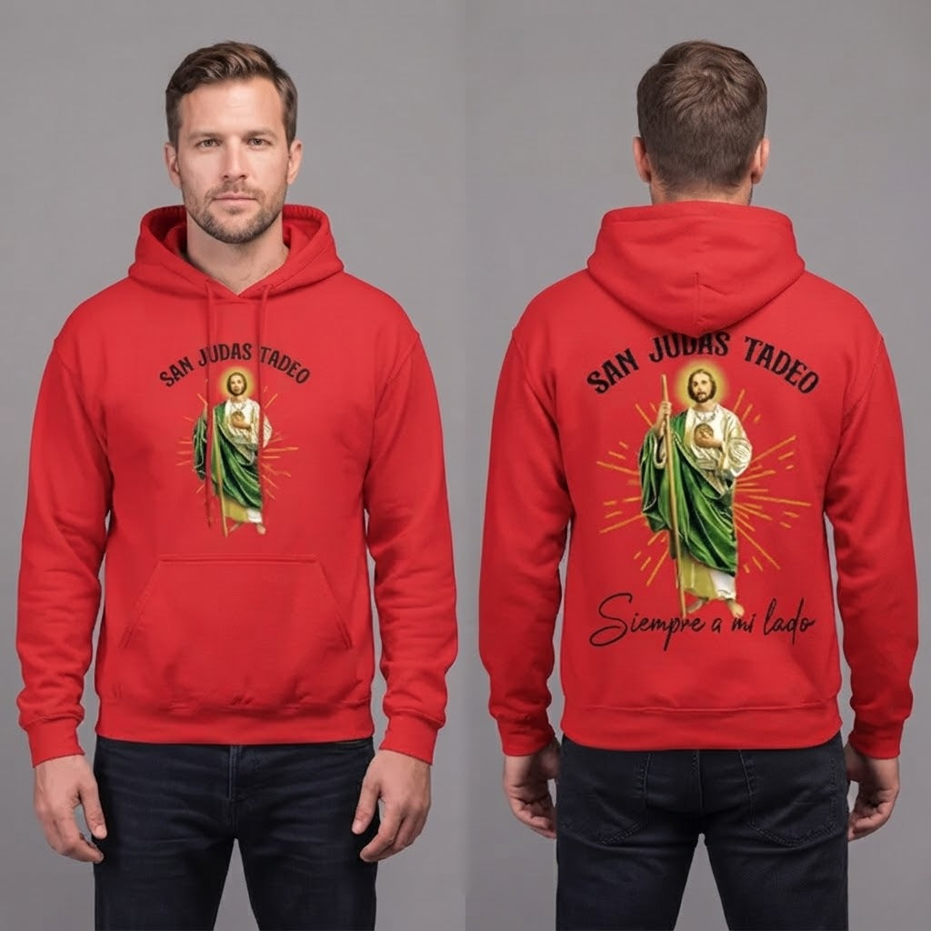 Faith Everyday: San Judas Tadeo Premium Fleece Hoodie