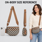 👜Women's Stylish Vintage Plaid Large-Capacity Crossbody Bag👜