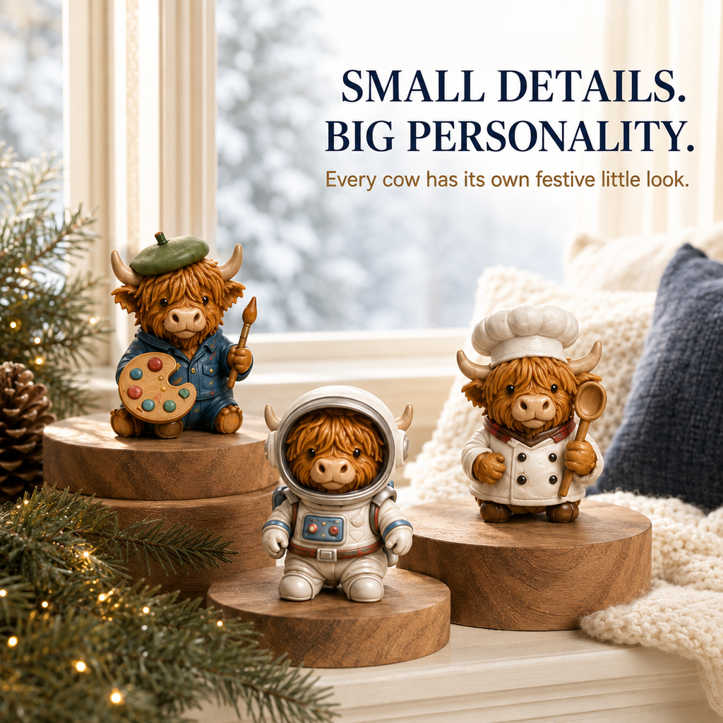 🔥LAST DAY 49% OFF-🐮 24 Days of Highland Cow Advent Calendar
