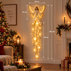 Angel Blessing Starfall Wall Light – Heavenly Christmas Wall Decor