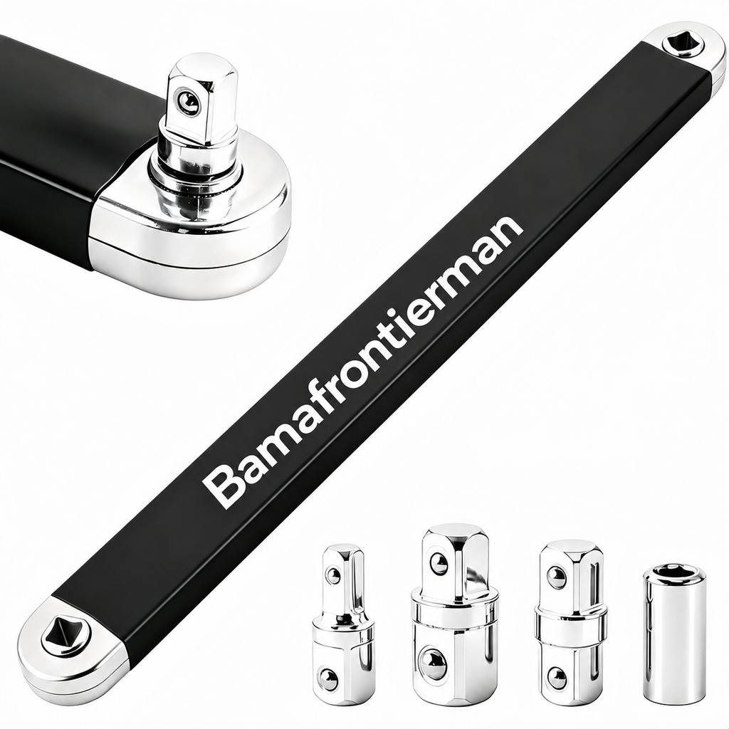 Universal Offset Extension Wrench Set – 1/2", 1/4" & 3/8" Drive Adapters