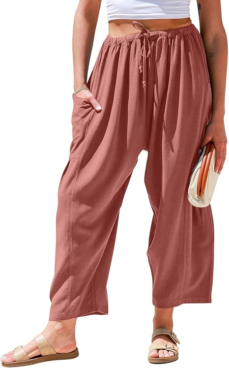 ☀️Summer Hot Sale 49% OFF -Women's Linen Wide Leg Pants with Pockets