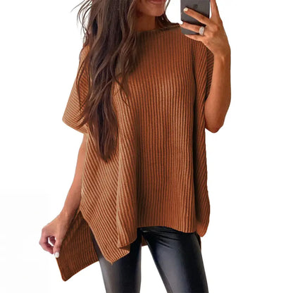 Women’s Ribbed Knit Batwing Top