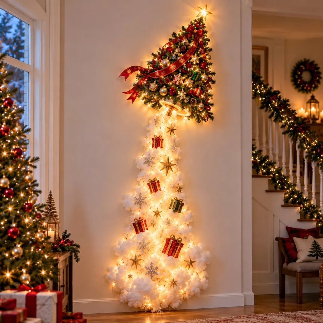 3D Glowing Christmas Wall Decorations - Christmas Magic on the Wall