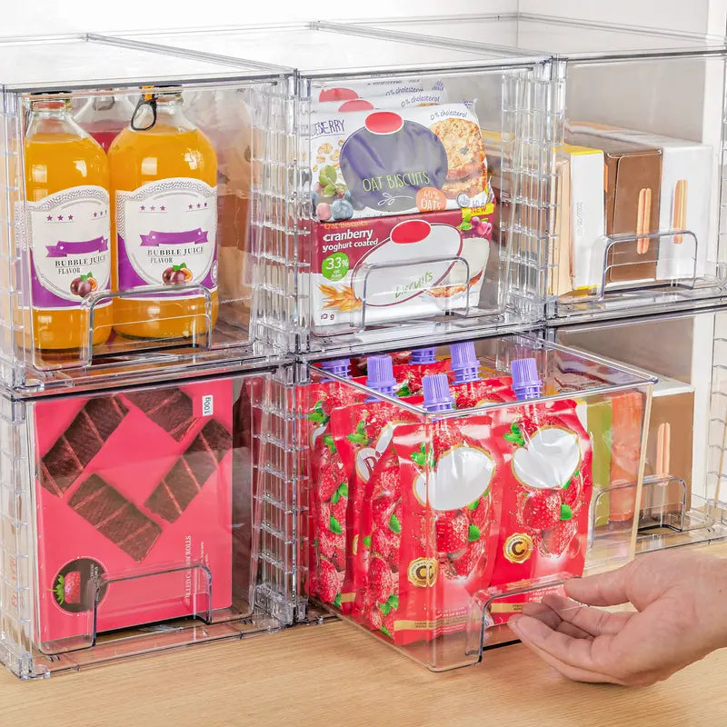 Clear Stackable Storage Drawers