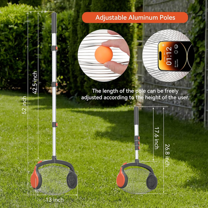 🍎Nut Gatherer – No-Bend Roller with Foot-Operated Quick Release🍎