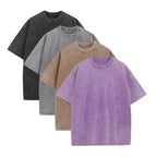 ⚡Hot Sales 49% OFF🔥4 Pack Oversized Tshirts for Men Gym Vintage Heavyweight T Shirts Cotton Workout Acid Wash Baggy Tees