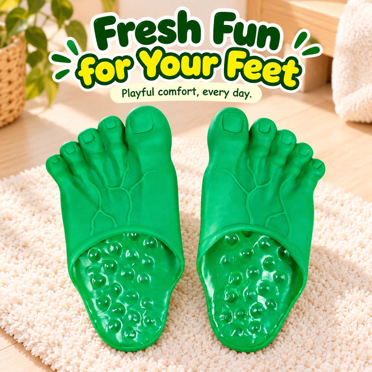😂 Funny Bigfoot Slippers – Step Into the Laughs! 🦶