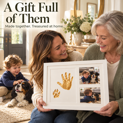 Baby & Pet Handprint Keepsake Frame Kit – Create a Memory That Lasts Forever