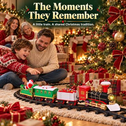 🎄 Animated Christmas Train Set for Around the Tree