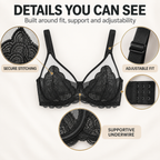 Full-Coverage Lace Minimizer Underwire Bra