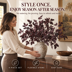 24-Inch Artificial Cimicifuga Plant with Realistic Silk Leaves and a Lifelike Touch