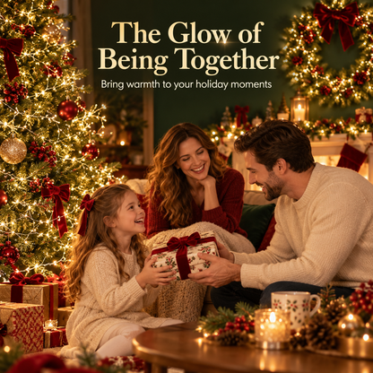 Warm White Christmas String Lights – 8 Modes, Remote & Timer