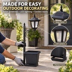 Solar Planter Lamp — Flowers by Day, Light by Night