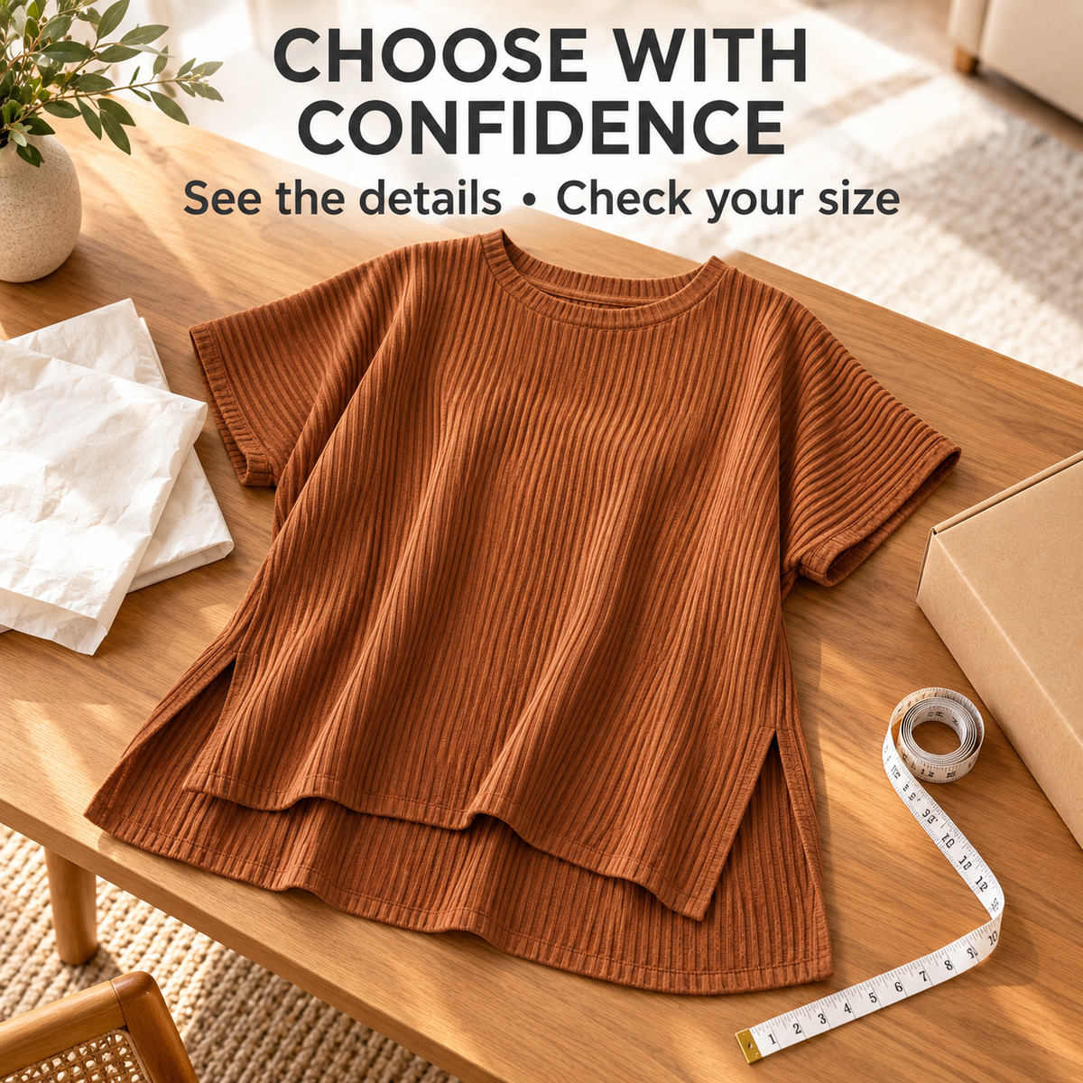 Women’s Ribbed Knit Batwing Top