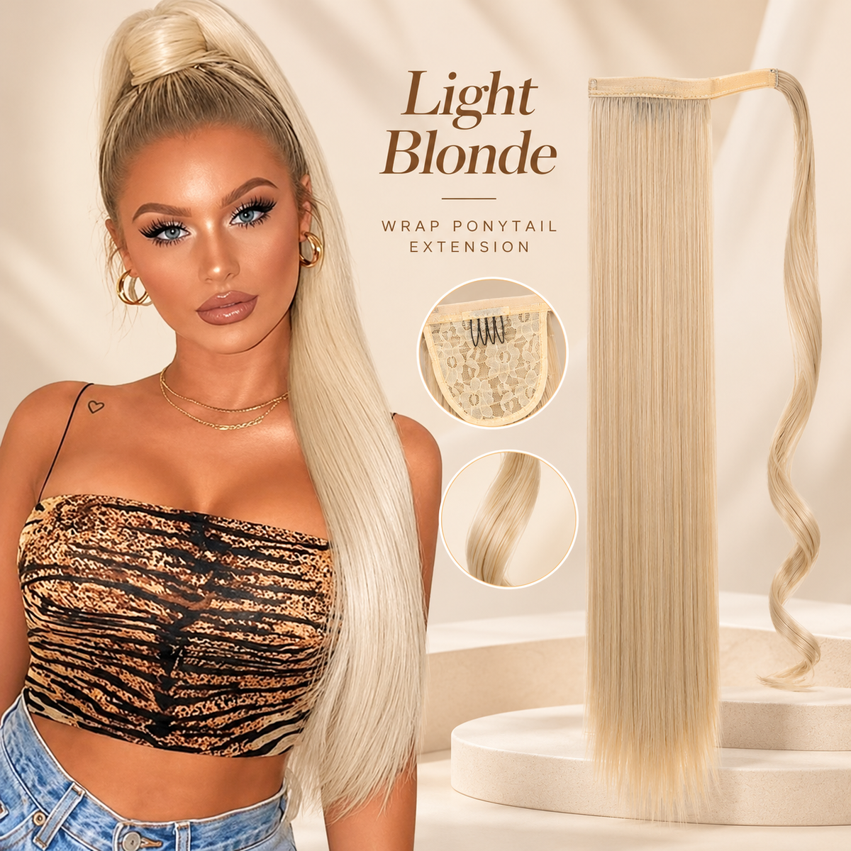 💖 Ponytail Hair Extension – Instant Volume, Effortless Glam! 🎀