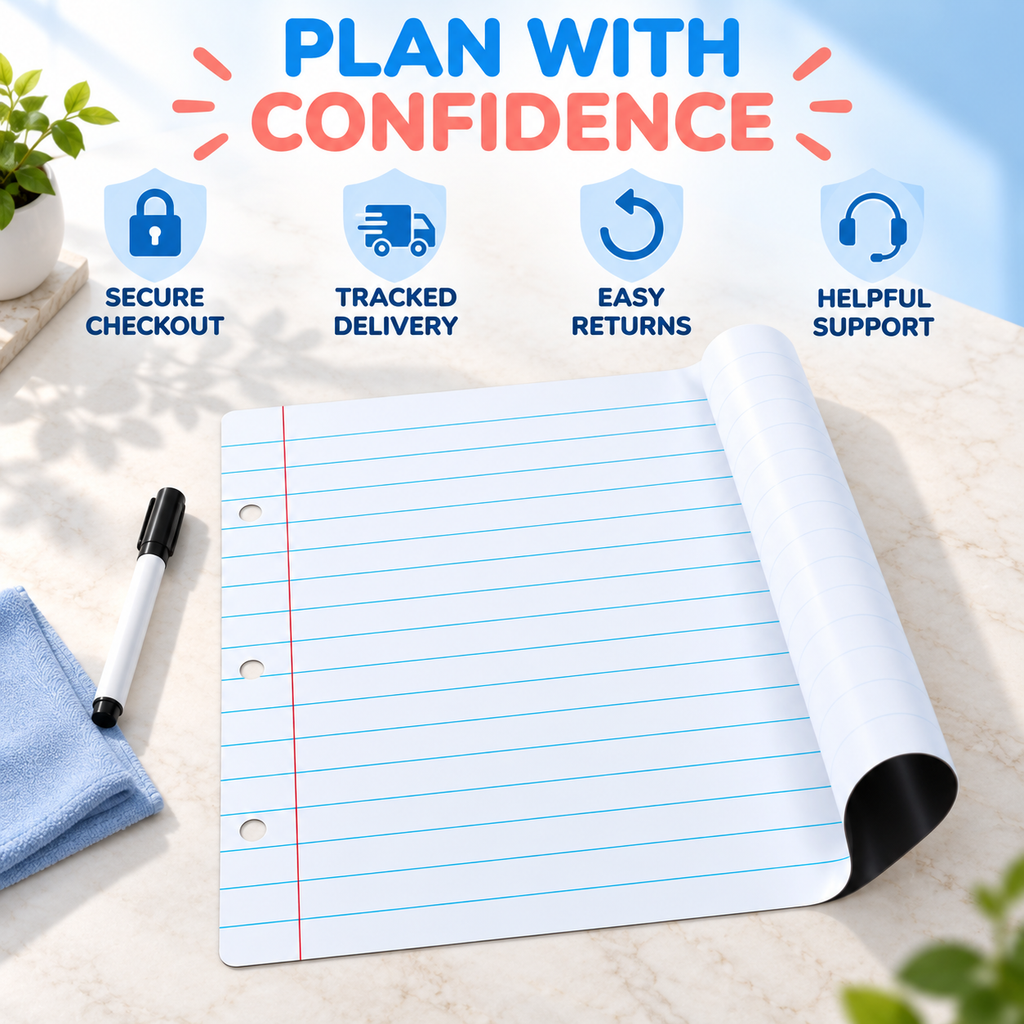 Magnetic Dry Erase Planner for Effortless Family Organization