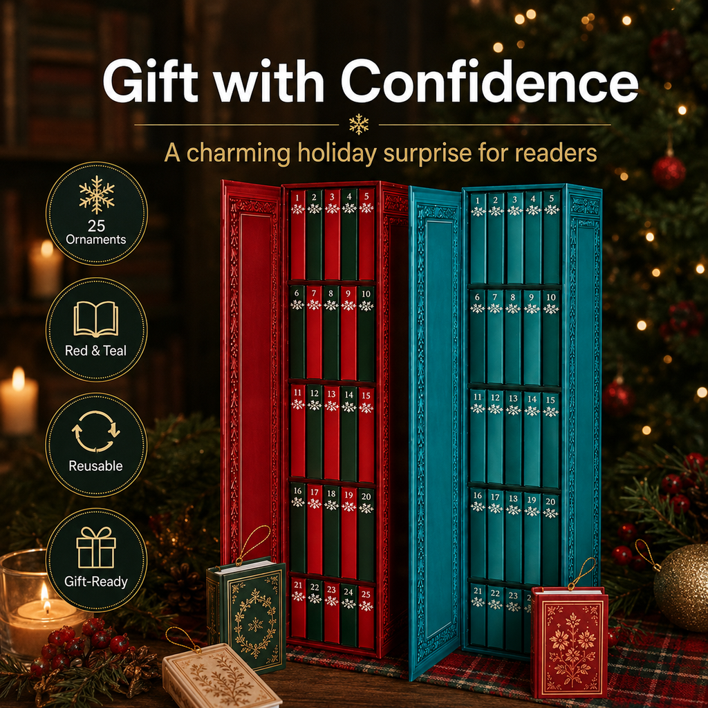 25-Day Mini Book Ornament Advent Calendar