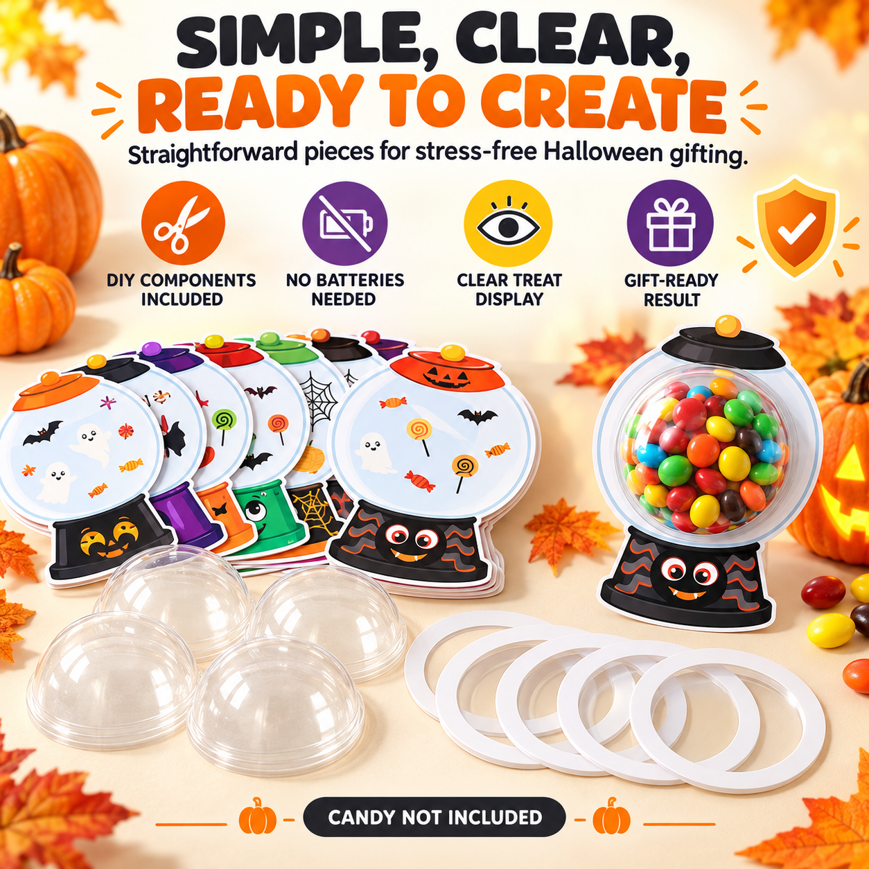 DIY Candy Card Kit That Makes Halloween Treats Unforgettable