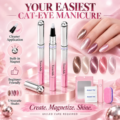 ⭐All-in-One Magnetic Cat-Eye Gel Nail Pen