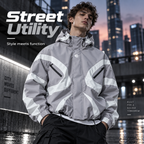 Men's Futuristic Techwear Windbreaker