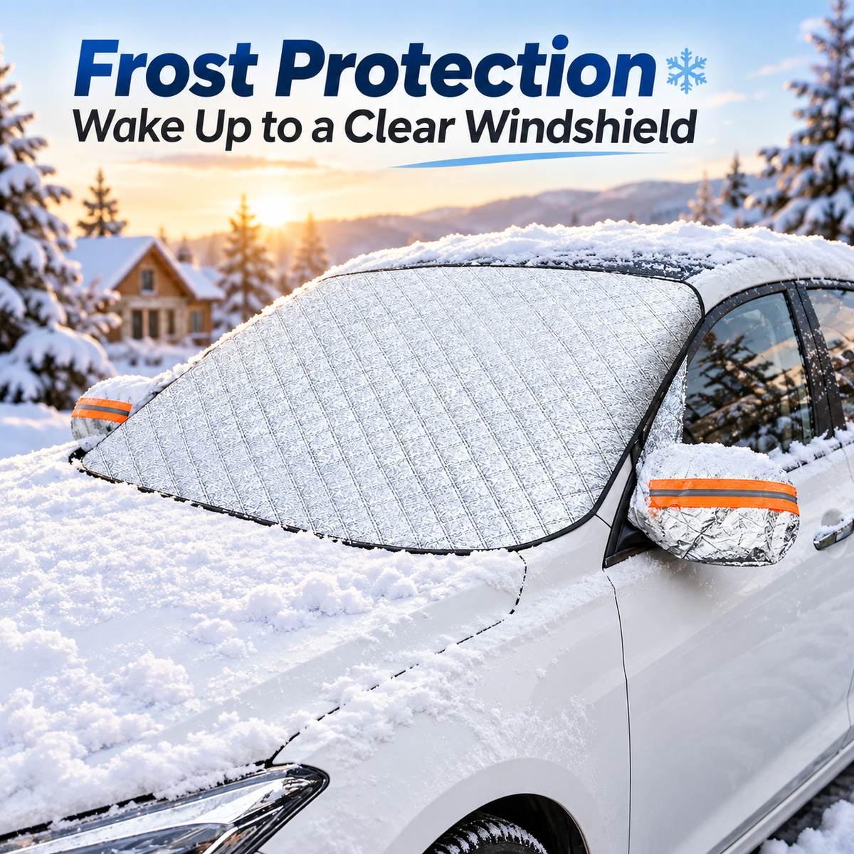 All-Season Windshield Snow Cover – Magnetic Frost & Ice Protector