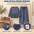 Women's Gingham 2 Piece Outfit