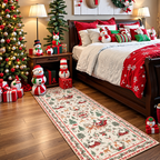 🎄Christmas Washable Runner Rug | Non-Slip Holiday Hallway & Kitchen Mat